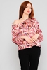 Explosion Long Sleeve Boat Neck Casual Blouses