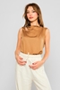Show Up Casual Blouses Camel