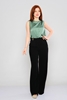 Explosion High Waist Casual Trousers Black