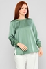 Show Up Casual Blouses Green