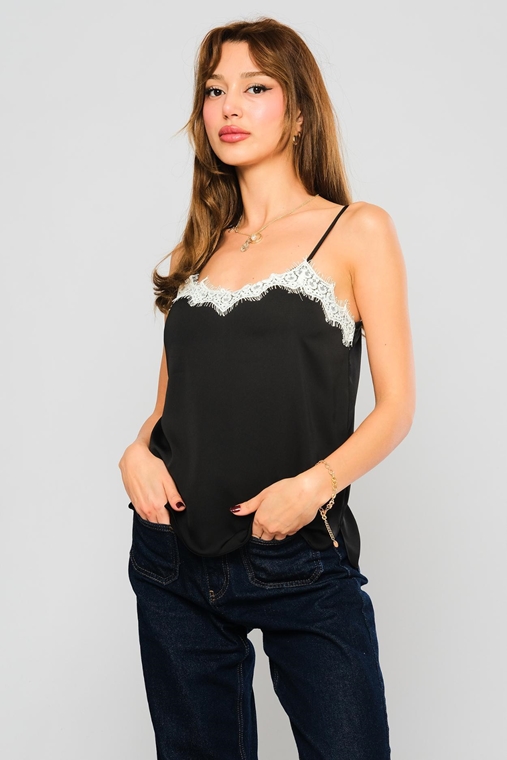 Green Country Sleevless Casual Blouses