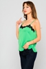 Green Country Sleevless Casual Blouses Yeşil