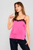 Green Country Sleevless Casual Blouses Fuchsia