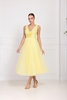 Odrella Night Wear Evening Dresses Yellow