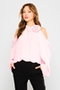 Explosion Long Sleeve Casual Blouses Pembe