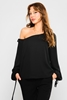 Explosion Casual Blouses Black
