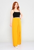 Bubble High Waist Casual Trousers Mustard