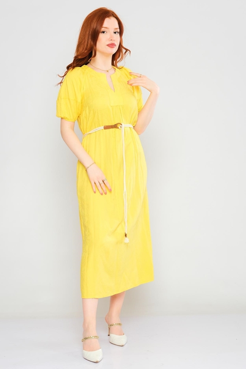 Mees Casual Dresses Yellow Beige