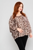 Lila Rose Long Sleeve Casual Blouses Leopard