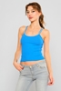Yes Play Sleevless Casual Blouses Blue