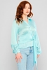 Explosion Long Sleeve Casual Blouses Mint