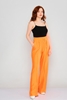 Fimore High Waist Casual Trousers البرتقالي