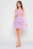 Lila Rose Mini Sleevless Casual Dresses leylak