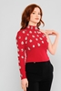 Lila Rose Casual Blouses Red
