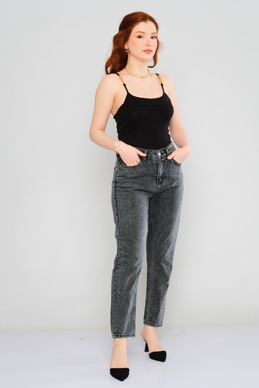 Hit Me Up High Waist Casual Trousers Black