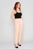 Explosion High Waist Casual Trousers Pembe