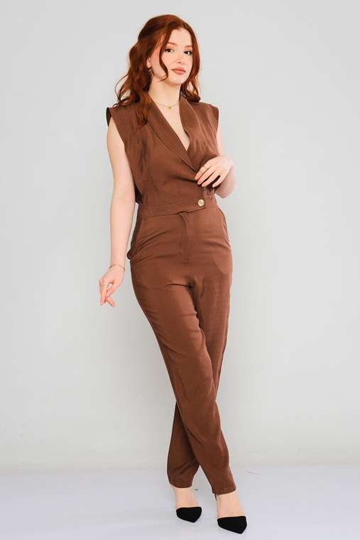 Explosion Casual Jumpsuits Brown