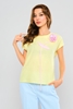 Two'e Short Sleeve Casual Blouses Yellow