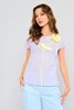 Two'e Short Sleeve Casual Blouses Lilac