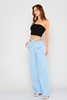 Airport Low Rise Casual Trousers Baby Blue