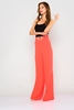 Explosion High Waist Casual Trousers Coral