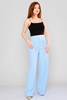Explosion High Waist Casual Trousers Blue