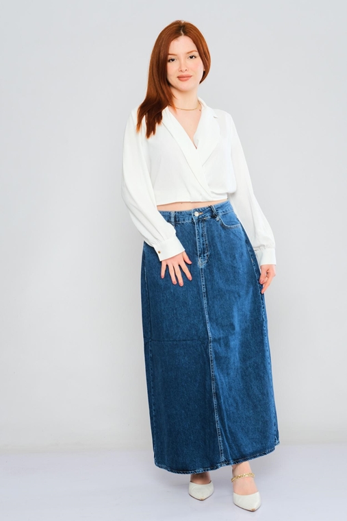 Rox Rite Casual Skirt Blue Blue Dark