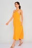 Favori Maxi Short Sleeve Casual Dresses Orange