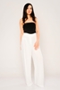 Fimore High Waist Casual Trousers White