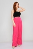 Fimore High Waist Casual Trousers Pembe