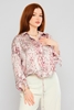 Explosion Long Sleeve Casual Blouses Pink