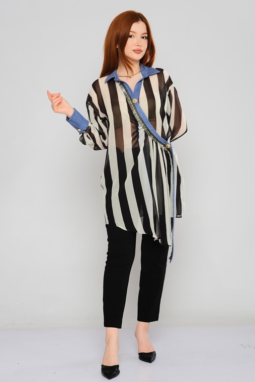 Mianotte Long Sleeve Casual Blouses