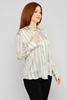 Explosion Long Sleeve Casual Blouses نعناع