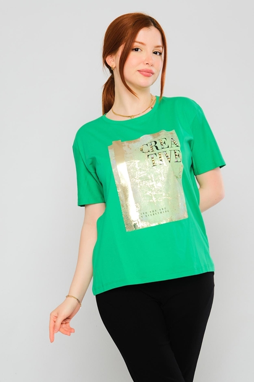 Fimore Günlük Giyim Bluzlar Yeşil Pembe İndigo