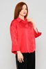 Miarte Long Sleeve Casual Blouses Coral
