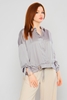 Explosion Long Sleeve Casual Blouses Gri