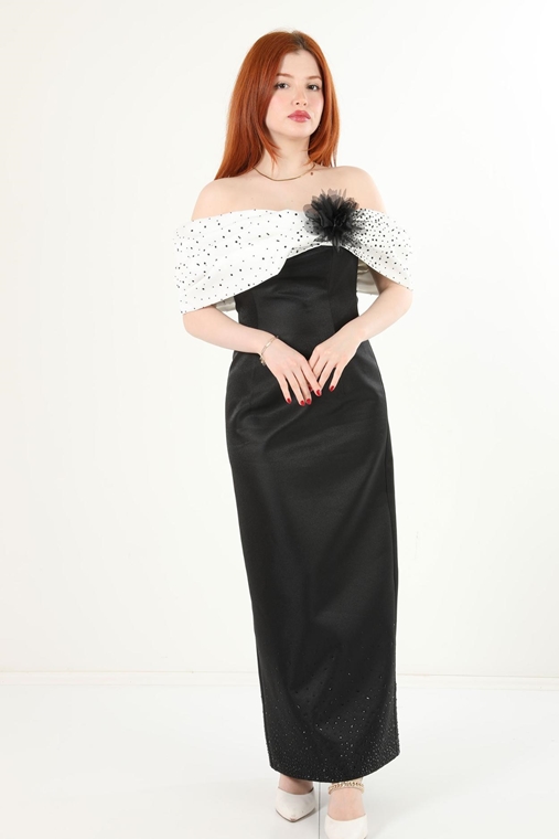 Sesto Senso Night Wear Dresses Black-White