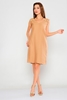 Zanzi Mini Sleevless Casual Dresses لون الجمل