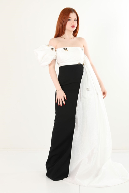 Sesto Senso Night Wear Dresses White-Black