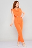 Green Country Casual Jumpsuits Orange