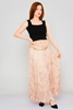 Lila Rose Casual Skirts اللون البيج