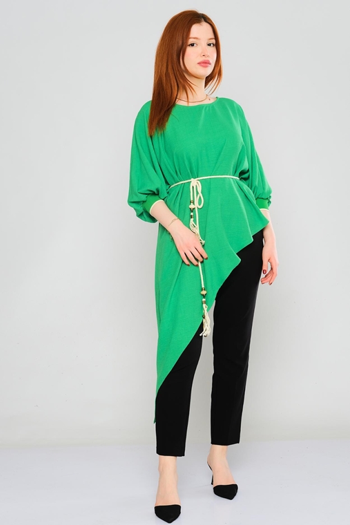 Favori كم تروواكار ملابس غير رسمية البلوزات أخضر ضارب الى الحمرة البيج الرمادي اللون النيلي