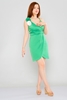 Favori Mini Sleevless Casual Dresses أخضر