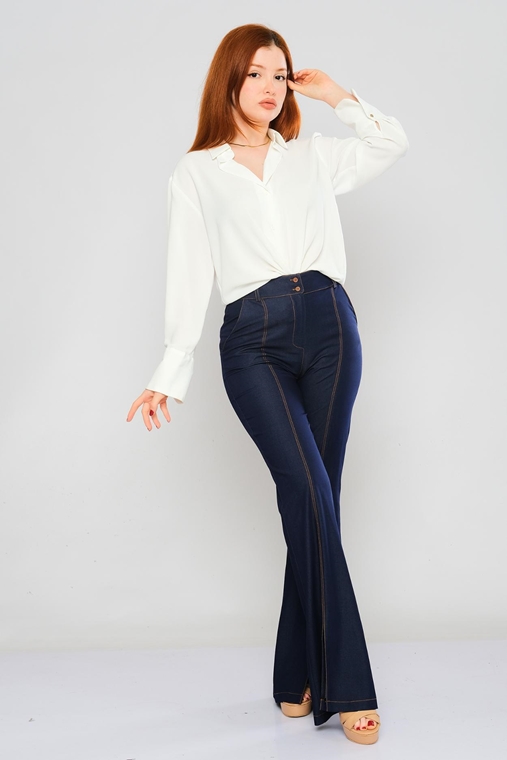 Fimore С завышенной талией повседневная одежда Оптом женские брюки
