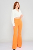 Joymiss High Waist Casual Trousers Orange