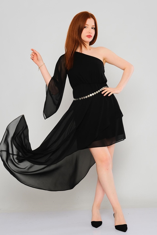 Rissing Star Casual Dresses Black Beige Sax