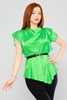 Excuse Casual Blouses Green-Neon