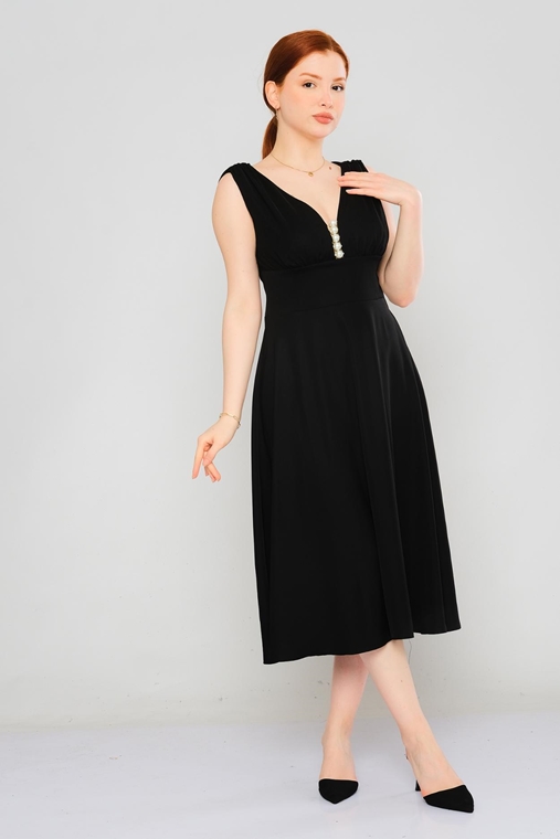 Green Country Knee Lenght Sleevless Casual Dresses