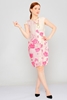 Biscuit Mini Short Sleeve Casual Dresses Fuchsia