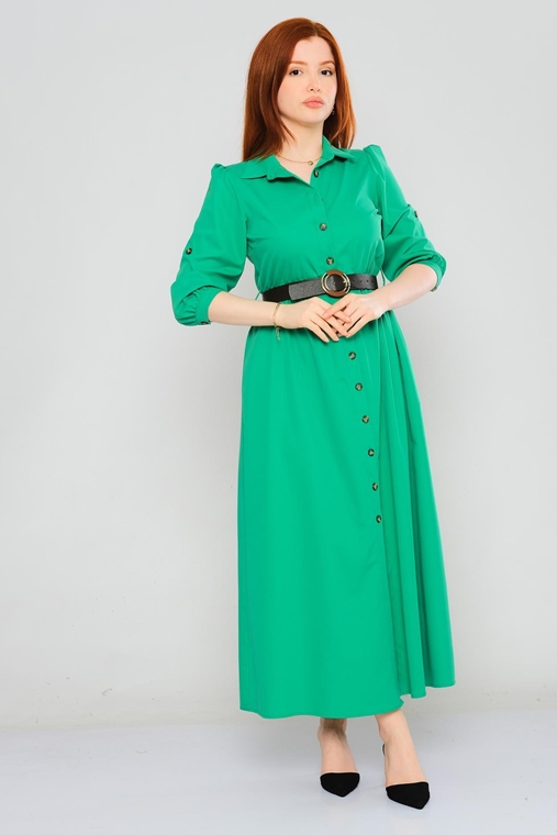 Sandrom Casual Dresses Green Beige